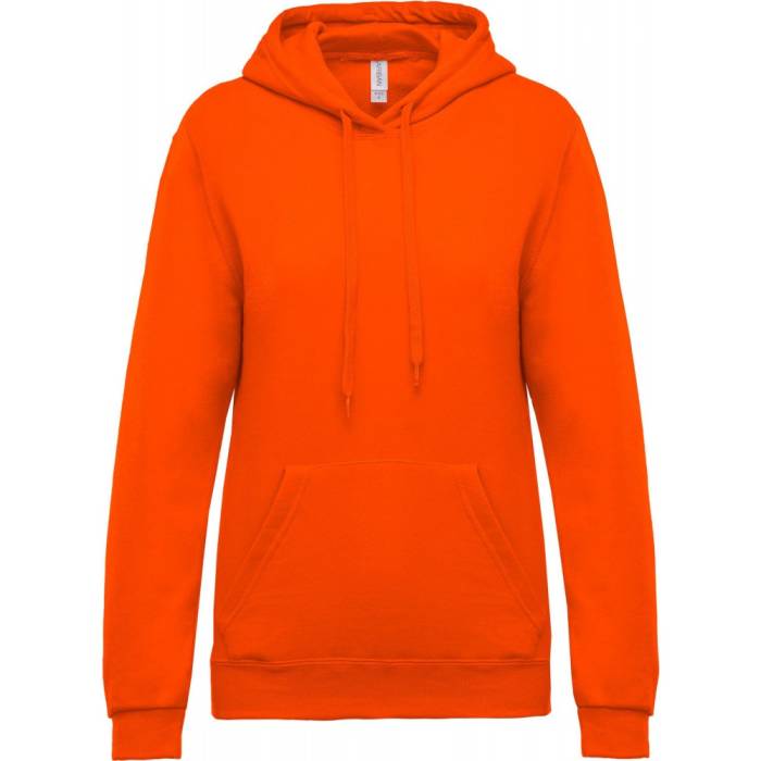 Kariban női kapucnis pulóver, Orange, XS