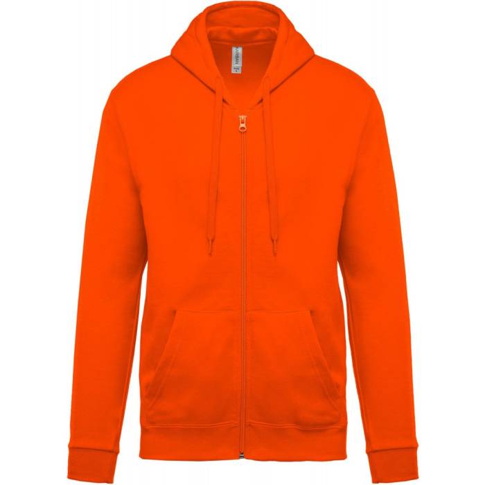 Kariban Kapucnis, cipzáros pulóver, Orange, XL
