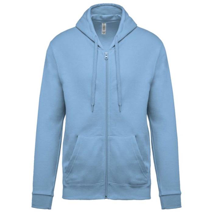 Kariban Kapucnis, cipzáros pulóver, Sky Blue, 2XL - Sky Blue<br><small>GO-KA479SB-5</small>