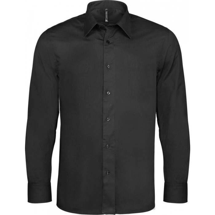Kariban hosszúujjú ing, Black, XL