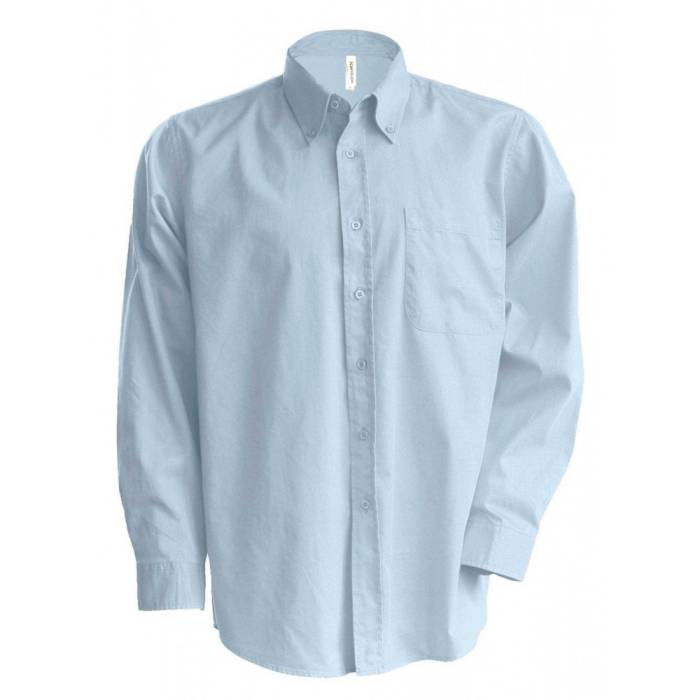 Kariban Easy Care hosszúujjú ing, Oxford Blue, XL