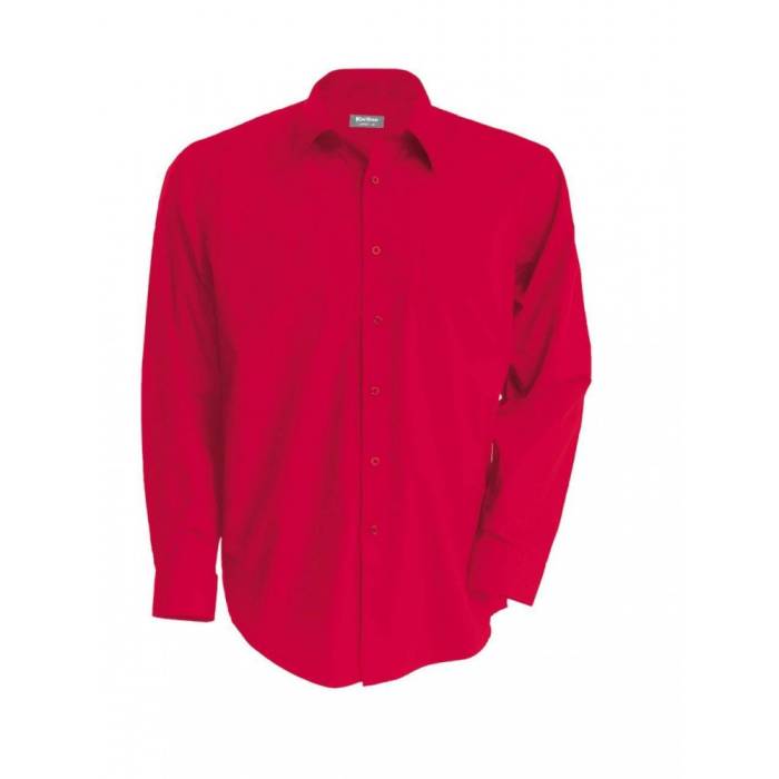Kariban Jofrey hosszúujjú ing, Classic Red, XL