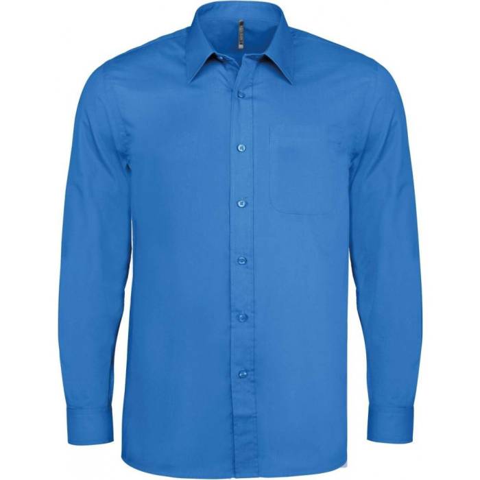 Kariban Jofrey hosszúujjú ing, Light Royal Blue, 6XL