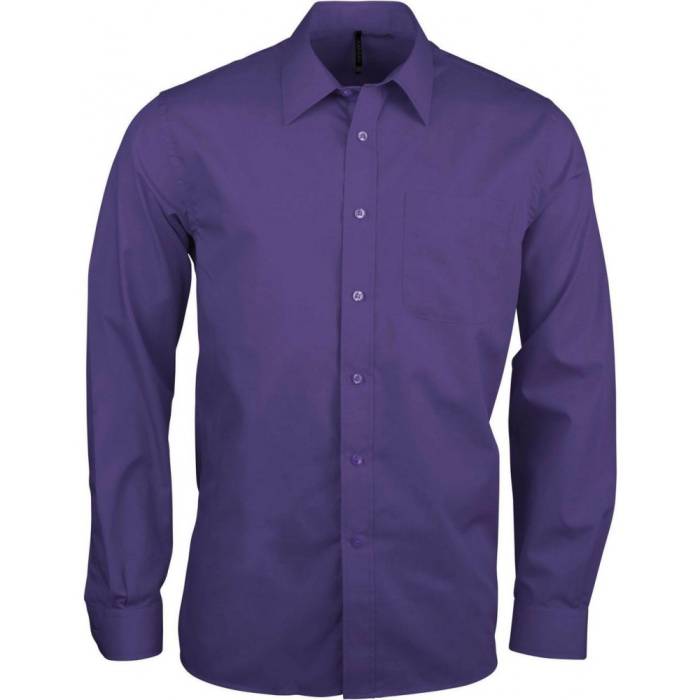 Kariban Jofrey hosszúujjú ing, Purple, 2XL