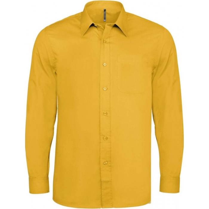 Kariban Jofrey hosszúujjú ing, Yellow, 6XL