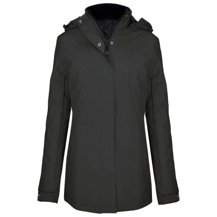 Kariban női parka, Dark Grey, XL - Dark Grey<br><small>GO-KA6108DG-4</small>