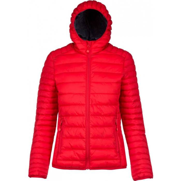 Kariban női kapucnis pehelydzseki, Red, XL
