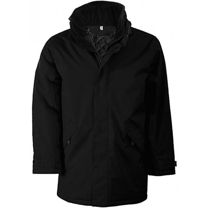 Kariban bélelt parka, Black, XS