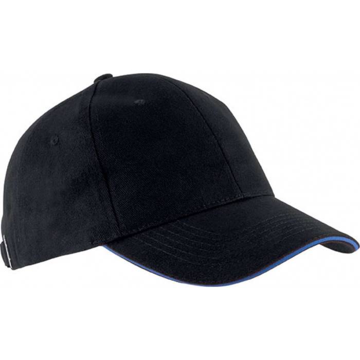 Kup Orlando 6 paneles sapka, Black/Royal Blue, U - Black/Royal Blue<br><small>GO-KP011BL/RO-U</small>