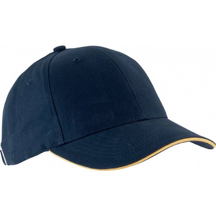 Kup Orlando 6 paneles sapka, Navy/Yellow, U - Navy/Yellow<br><small>GO-KP011NV/YE-U</small>