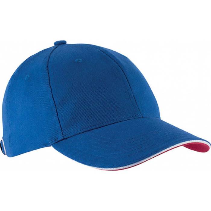 Kup Orlando 6 paneles sapka, Royal Blue/White/Red, U - Royal Blue/White/Red<br><small>GO-KP011RO/WH/RE-U</small>