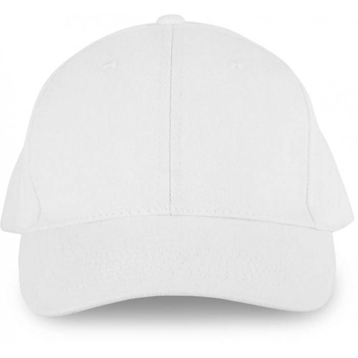 Kup 6 paneles organikus pamut baseballsapka, White, U