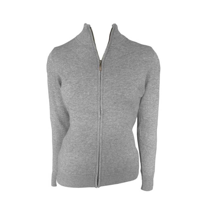 Legend Cipzáros női kardigán, Light Melange Grey, 2XL - Light Melange Grey<br><small>GO-LE971LMG-5</small>