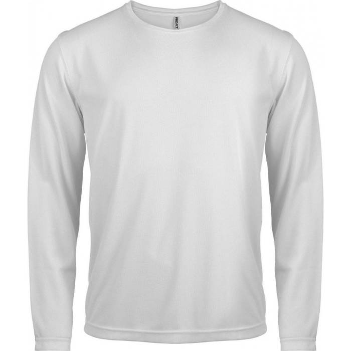 ProAct hosszúujjú férfi sportpóló, White, 2XL