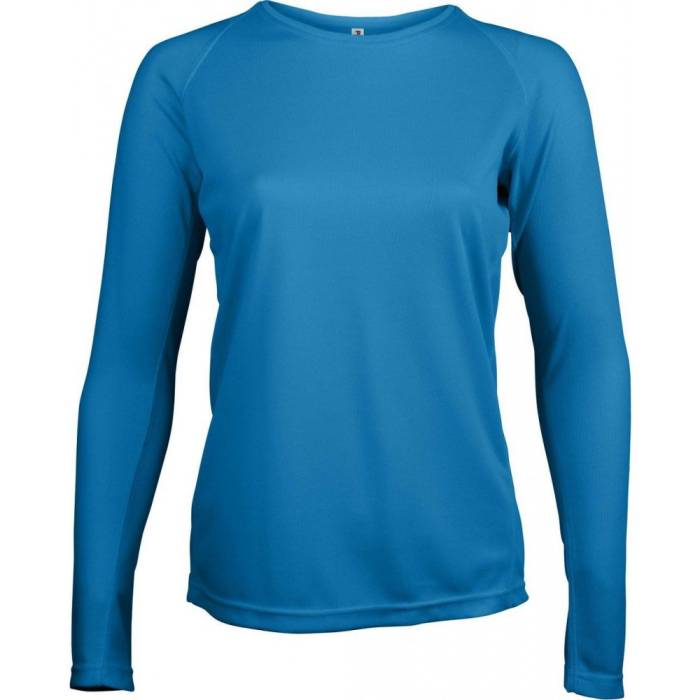 ProAct hosszúujjú női sportpóló, Aqua Blue, XS - Aqua Blue<br><small>GO-PA444AQ-0</small>