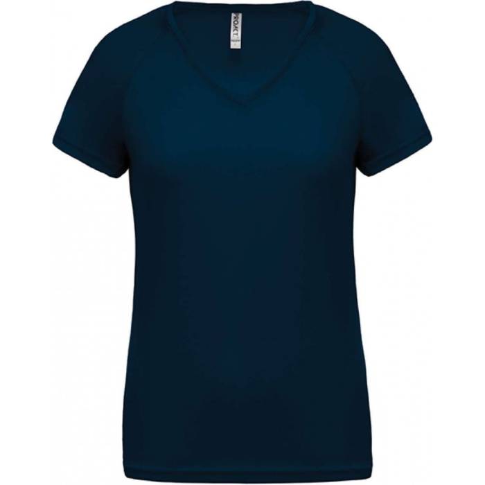 ProAct Női V-nyakú sportpóló, Sporty Navy, S - Sporty Navy<br><small>GO-PA4771NV-1</small>