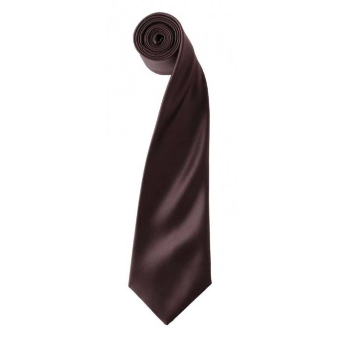 Colours szatén nyakkendő, Brown, U - Brown<br><small>GO-PR750BW-U</small>