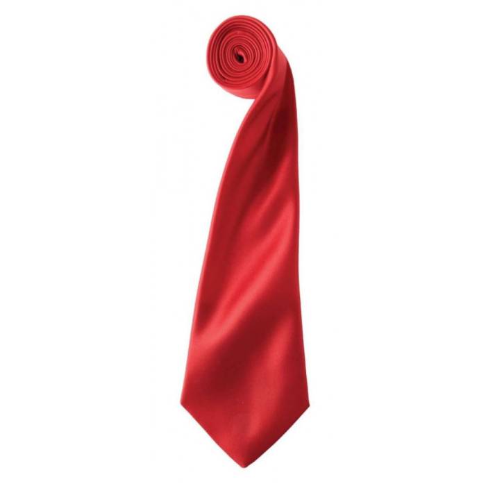 Colours szatén nyakkendő, Red, U
