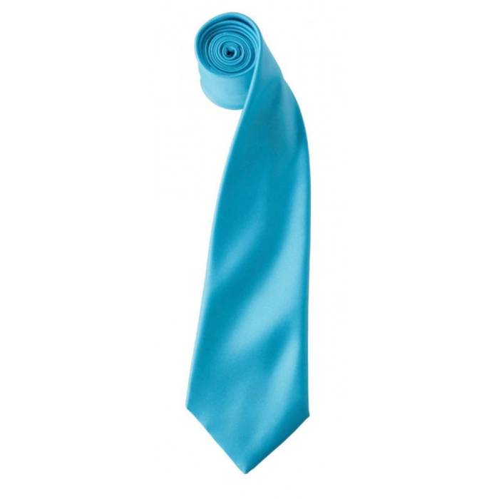 Colours szatén nyakkendő, Turquoise, U