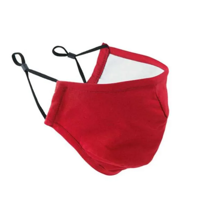 3-rétegű pamut arcmaszk, Red, U