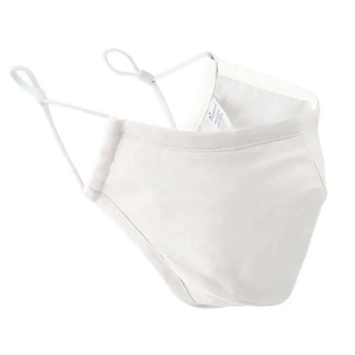3-rétegű pamut arcmaszk, White, U