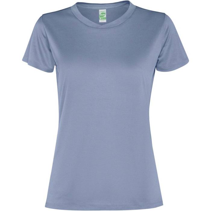 Slam rövid ujjú női sportpóló, zen blue, 2XL