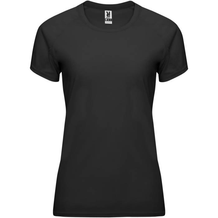 Roly Bahrain női sportpóló, Solid black, XL