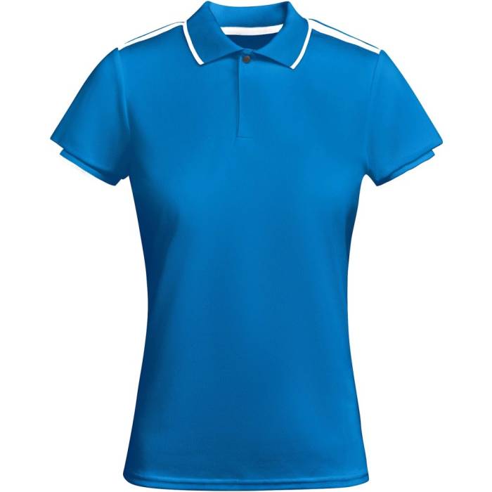 Tamil rövid ujjú női sportpóló, royal blue, white, S