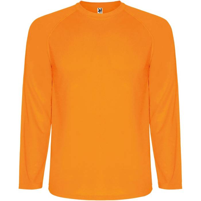 Roly Montecarlo hosszúujjú férfi sportpóló, Fluor Orange, ...