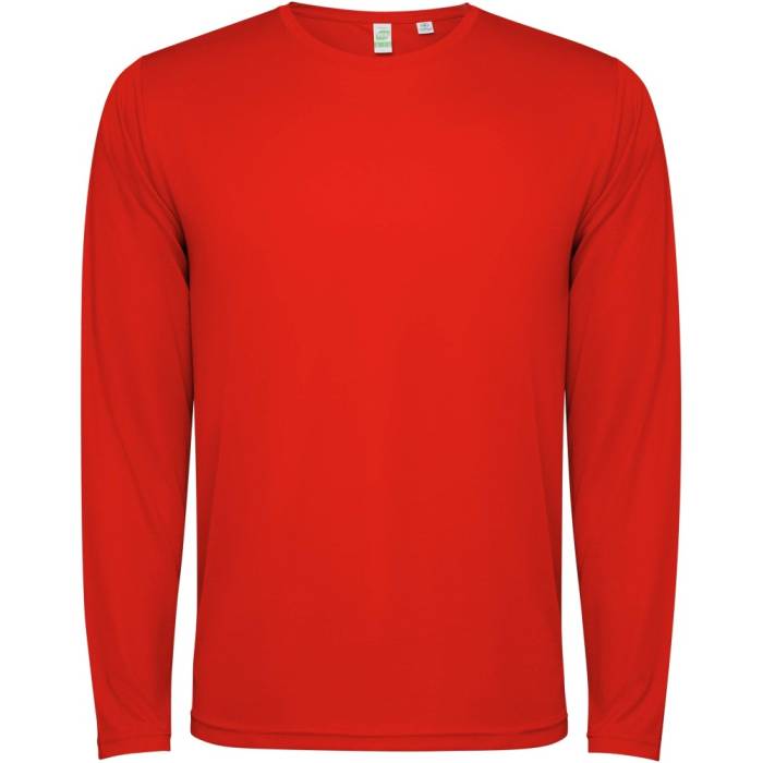 Roly Estoril hosszúujjú unisex póló, piros, M - piros<br><small>GO-R04324I2</small>