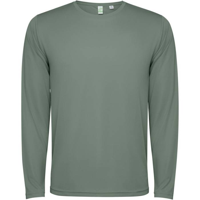 Roly Estoril hosszúujjú unisex póló, sötétzöld, S