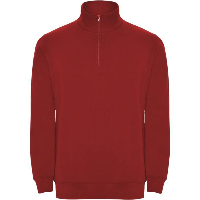 Roly Aneto negyedcipzáros pulóver, Red, S