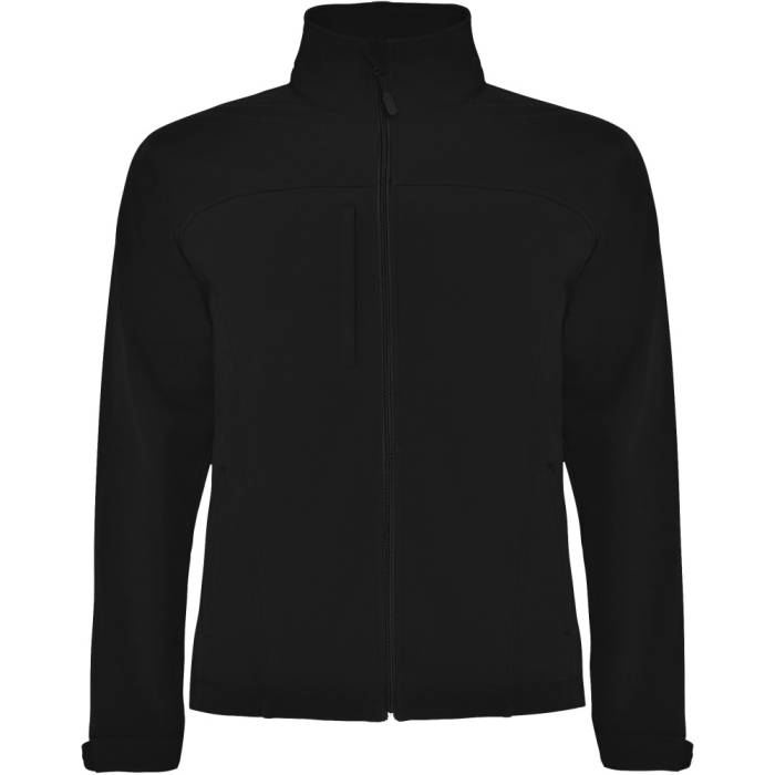 Roly Rudolph uniszex softshell dzseki, Solid black, 2XL