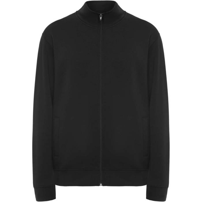 Roly Ulan uniszex cipzáros pulóver, Solid black, XS - Solid black<br><small>GO-R64393O0</small>