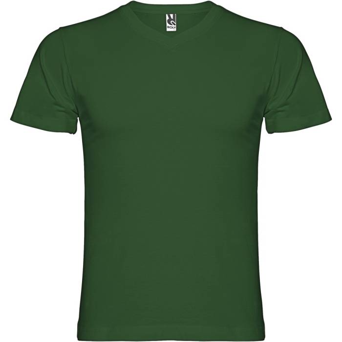 Roly Samoyedo V-nyakú férfi póló, Bottle green, XL