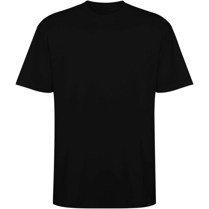 Roly Bull rövidujjú uniszex oversized póló, fekete, M - fekete<br><small>GO-R65603O2</small>