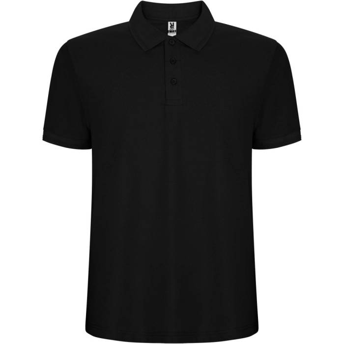 Roly Pegaso Premium férfi piképóló, Solid black, M