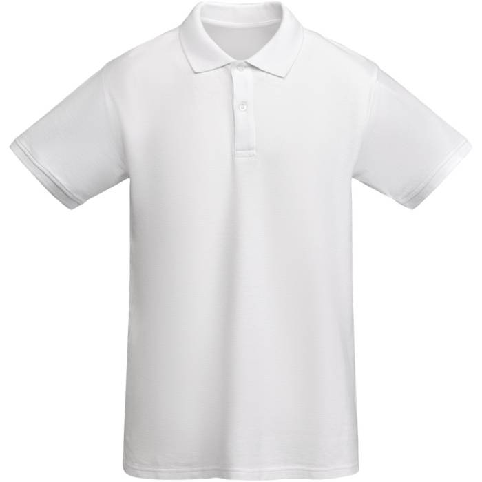 Roly Prince organikus pamut férfi póló, White, XL