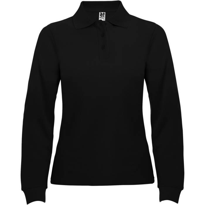 Roly Estrella hosszúujjú női póló, Solid black, L