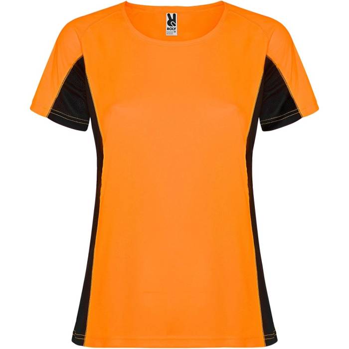 Shanghai rövid ujjú női sportpóló, fluor orange, solid bla - fluor orange, solid ...<br><small>GO-R66489A1</small>