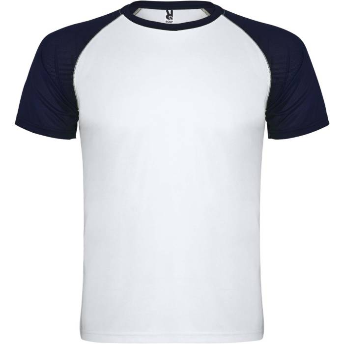 Indianapolis rövid ujjú uniszex sportpóló, white, navy blu - white, navy blue...<br><small>GO-R66508A2</small>