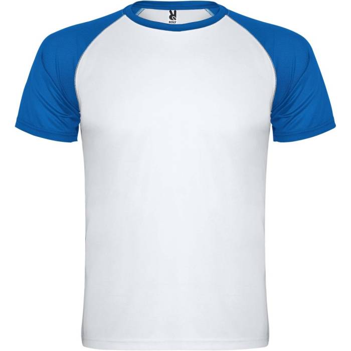 Indianapolis rövid ujjú uniszex sportpóló, white, royal bl - white, royal blue...<br><small>GO-R66508Q1</small>