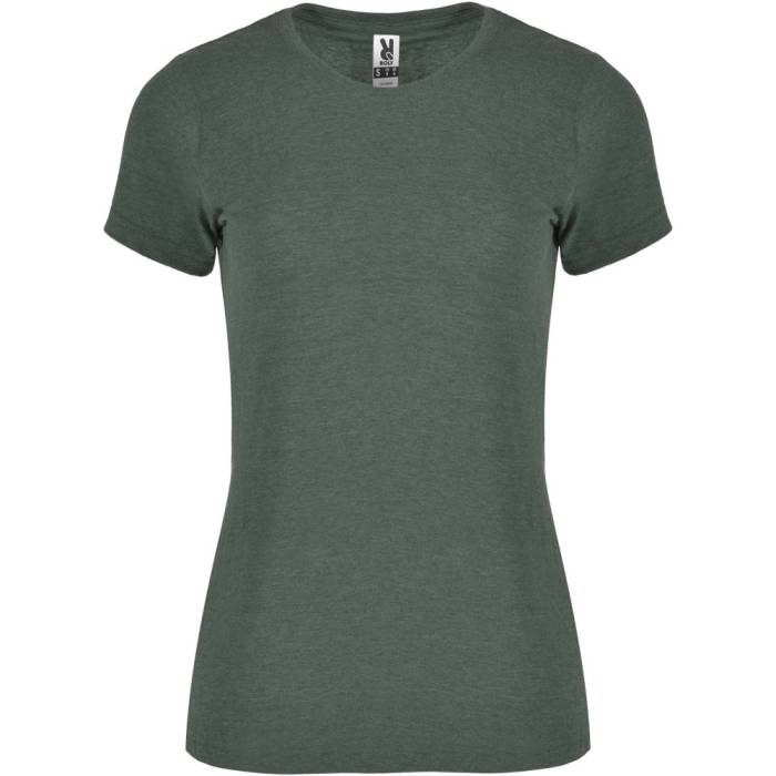 Roly Fox női póló, Heather Bottle Green, 2XL