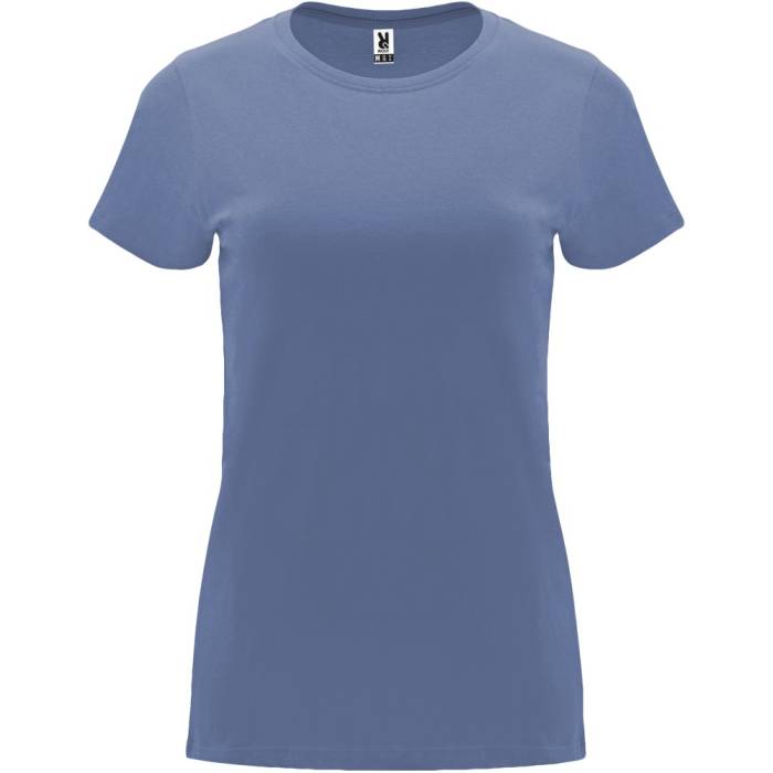 Roly Capri női pamutpóló, Blue Denim, XL