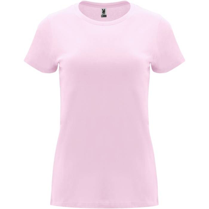Roly Capri női pamutpóló, Light pink, S - Light pink<br><small>GO-R66834O1</small>