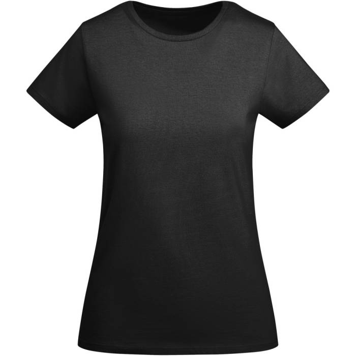 Roly Breda női organikus pamut póló, Solid black, S