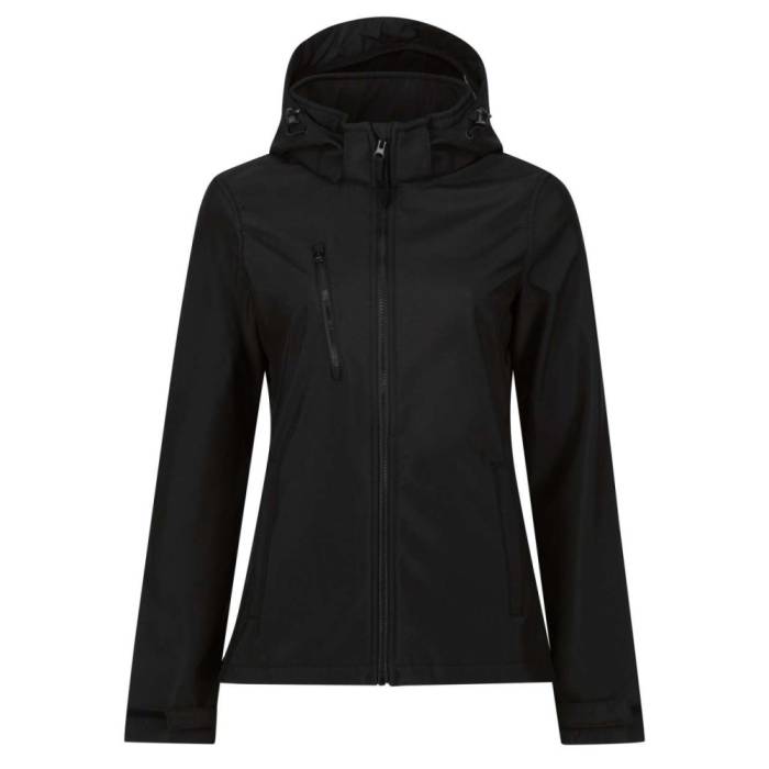 Regatta Venturer női softshell dzseki, Black/Black, 8 - Black/Black<br><small>GO-RETRA702BL/BL-8</small>