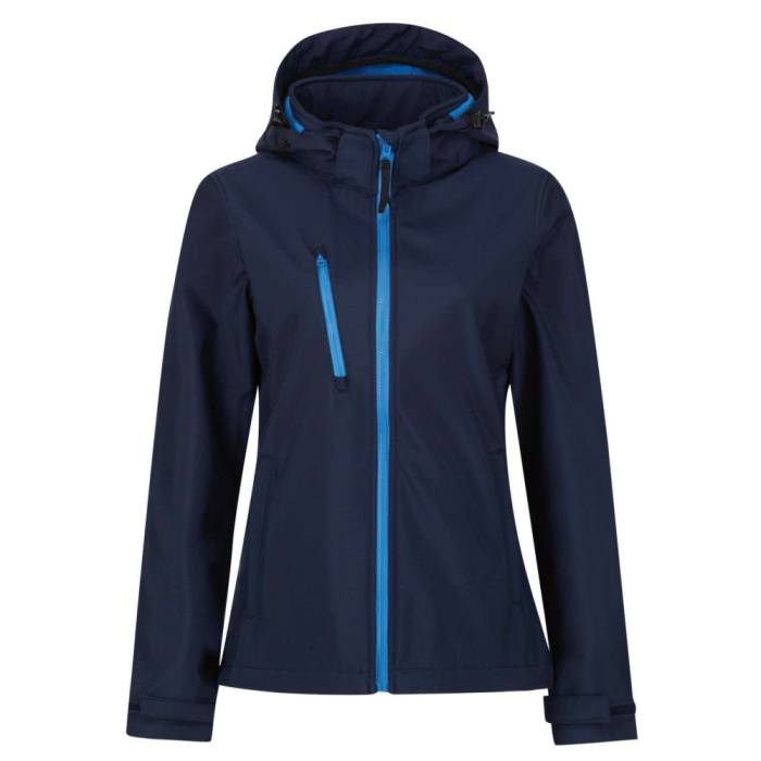 Regatta Venturer női softshell dzseki, Navy/French Blue, 2 - Navy/French Blue...<br><small>GO-RETRA702NV/FBL-20</small>
