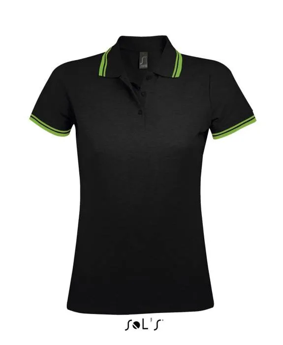 Sols Pasadena női piképóló, Black/Lime, M - Black/Lime<br><small>GO-SO00578BL/LI-2</small>