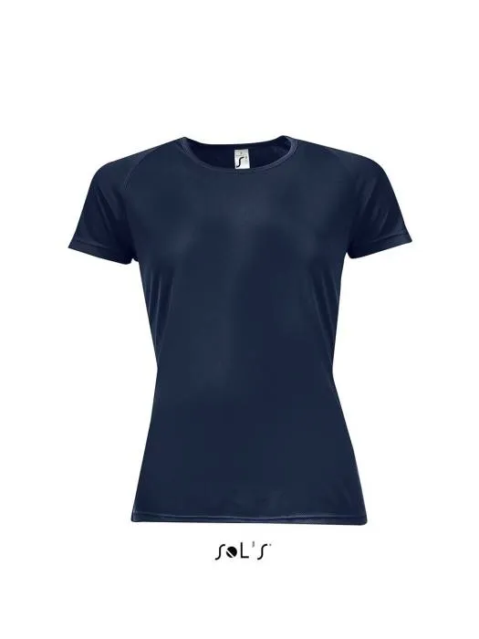 Sols Sporty raglánujjas női póló, French Navy, XL